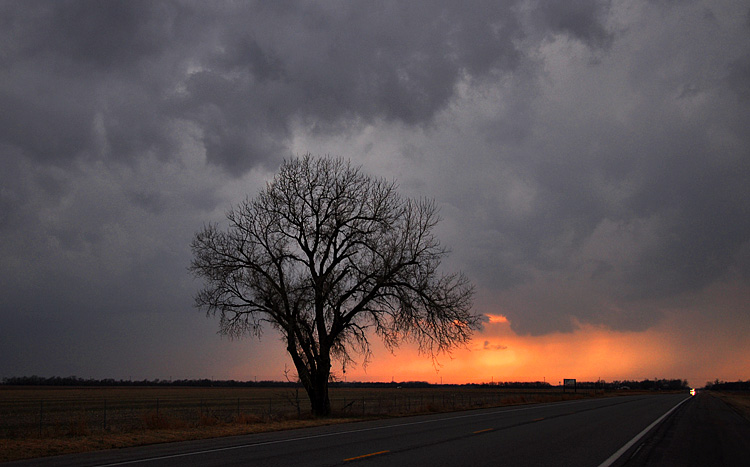 Stormy sundown