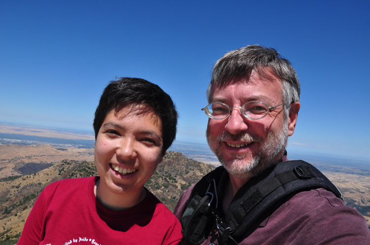 Me and Jai on top of Mount Diablo