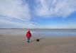 On the "beach"