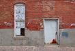 white on red brick