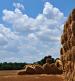 Hay and clouds